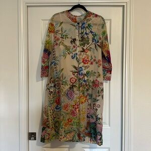 Johnny Was floral dress.